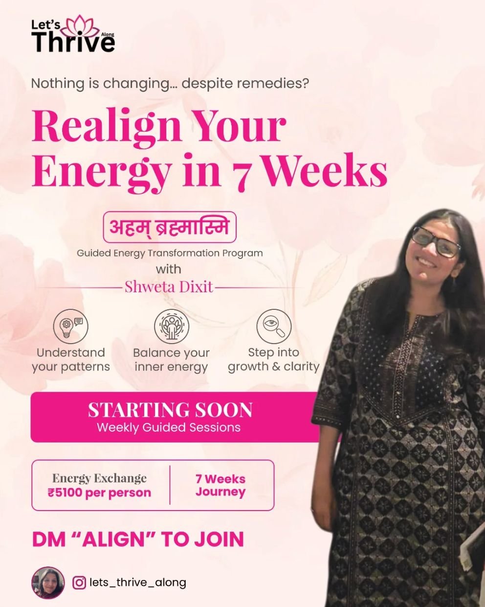 Realign Your Energy Event Poster